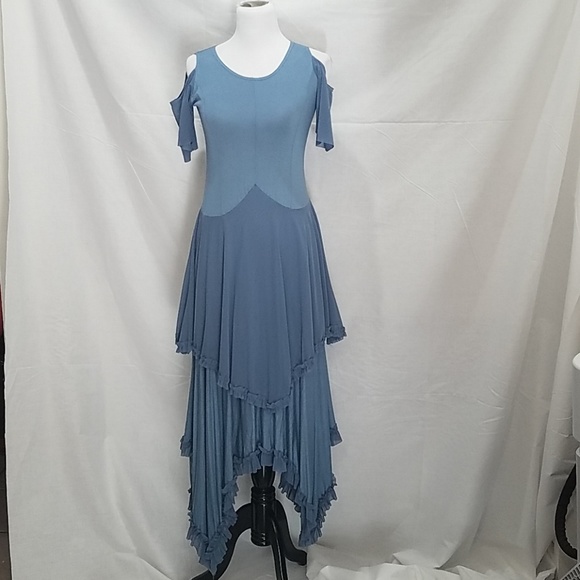 Magdelena Dresses & Skirts - Blue tiered dress